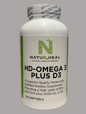HD-Omega 3 Plus D3 120 Softgels (High-DOSE).
