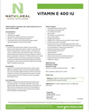 Natural Vitamin E 400 IU 60 Softgels.