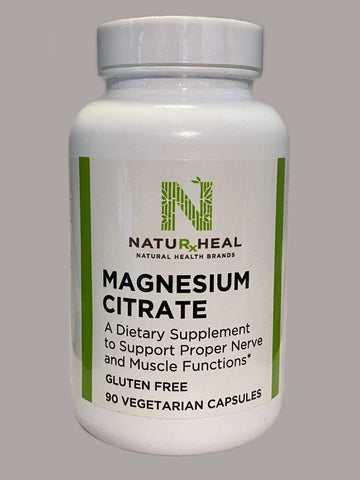 Magnesium Citrate. 90 Veg Caps.